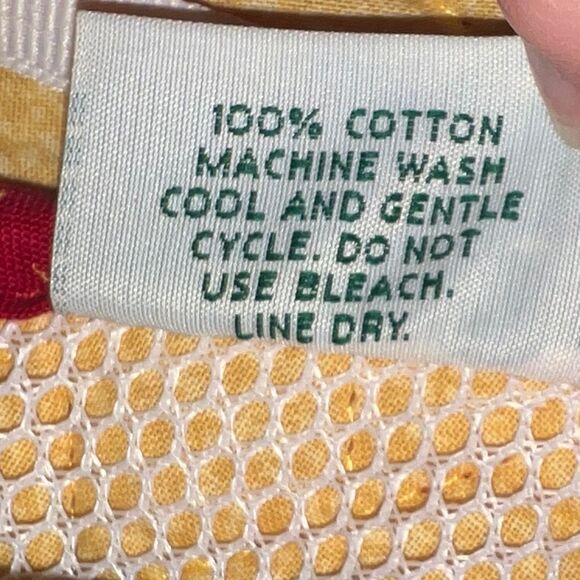 Vera Bradley Provincial Red Garment Travel Bag Retired Vintage 2000 EUC - Picture 7 of 7